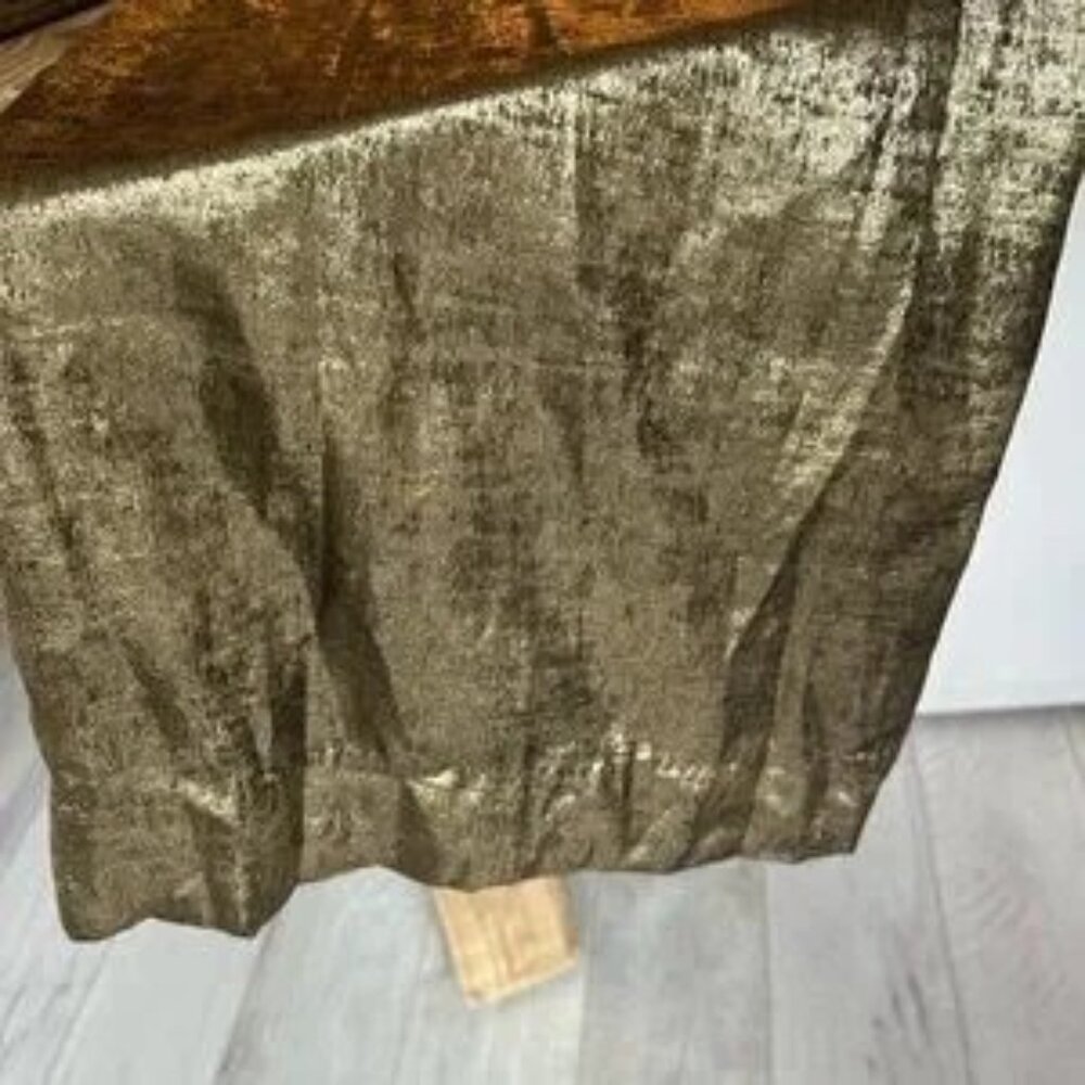 Dylanlex Pants Metallic Gold Wide Leg Cozy Pant XS - Picture 9 of 14